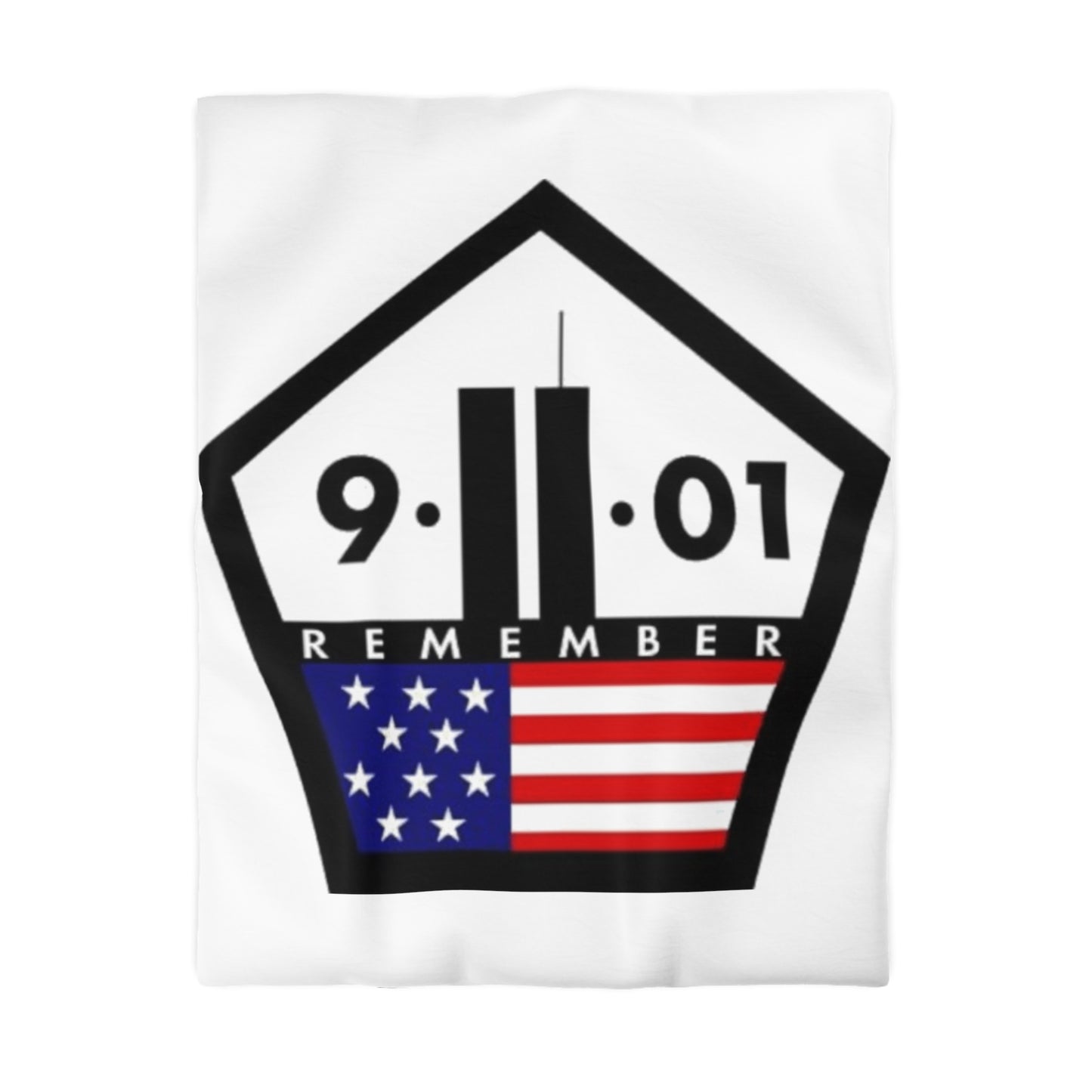 Never Forget Remember 9-11-01 Microfiber Duvet Cover