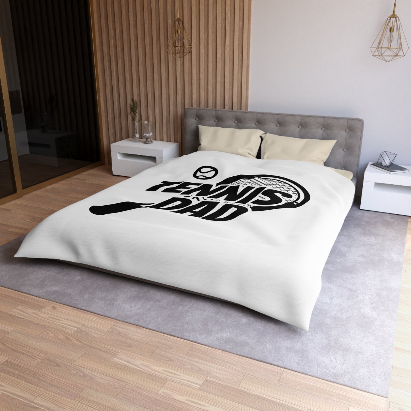 Tennis Dad Microfiber Duvet Cover