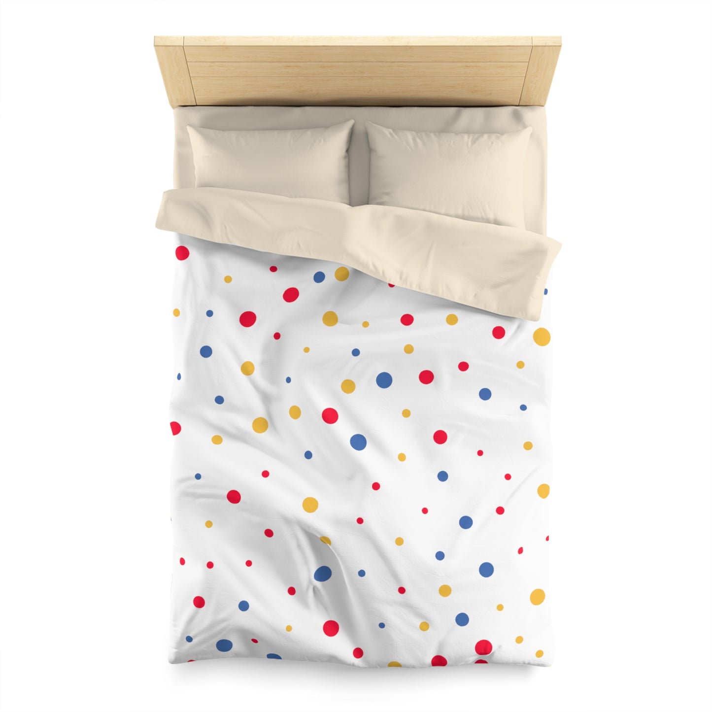 Polka Dot Microfiber Duvet Cover