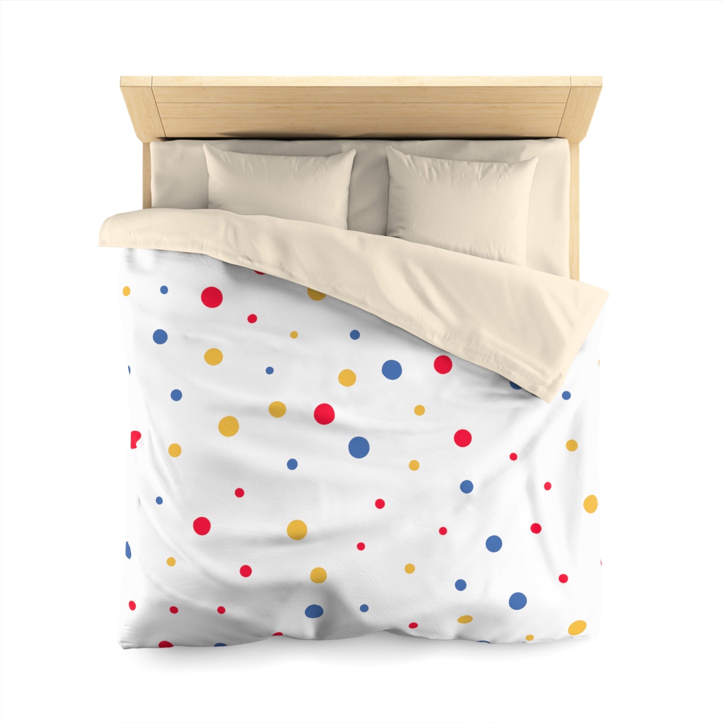 Polka Dot Microfiber Duvet Cover