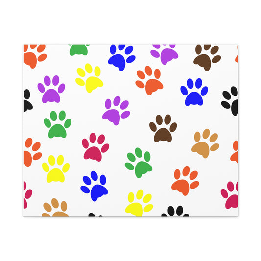 Paw prints Canvas Gallery Wraps