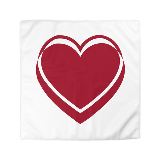 Heart Microfiber Duvet Cover