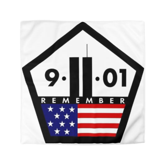 Never Forget Remember 9-11-01 Microfiber Duvet Cover