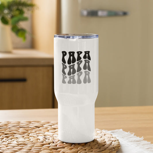 Papa Travel mug with a handle