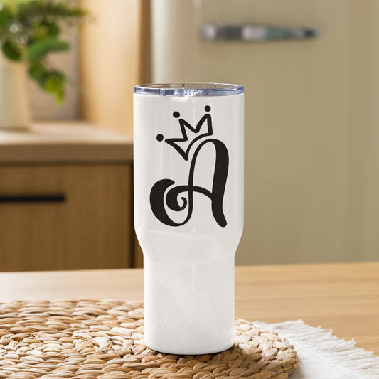 Queen A Travel mug with a handle