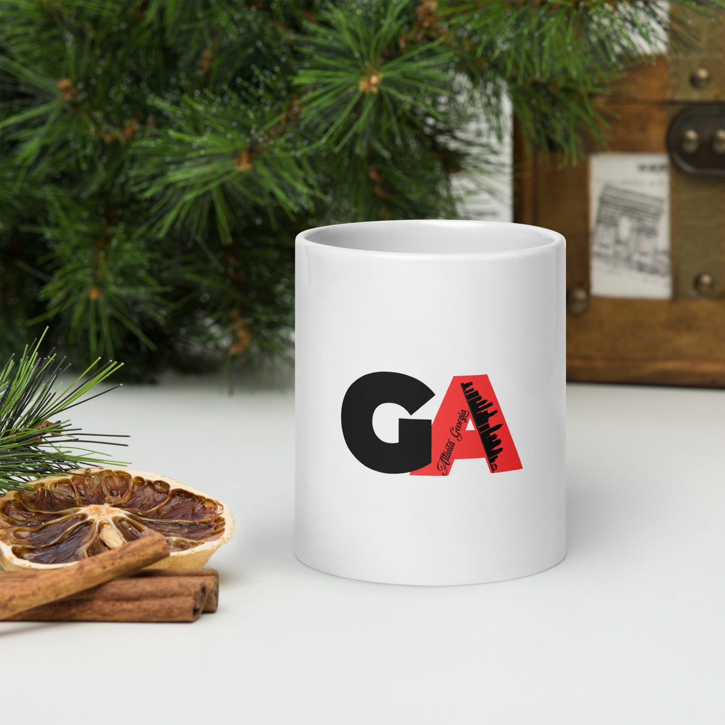 Atlanta Georgia White glossy mug