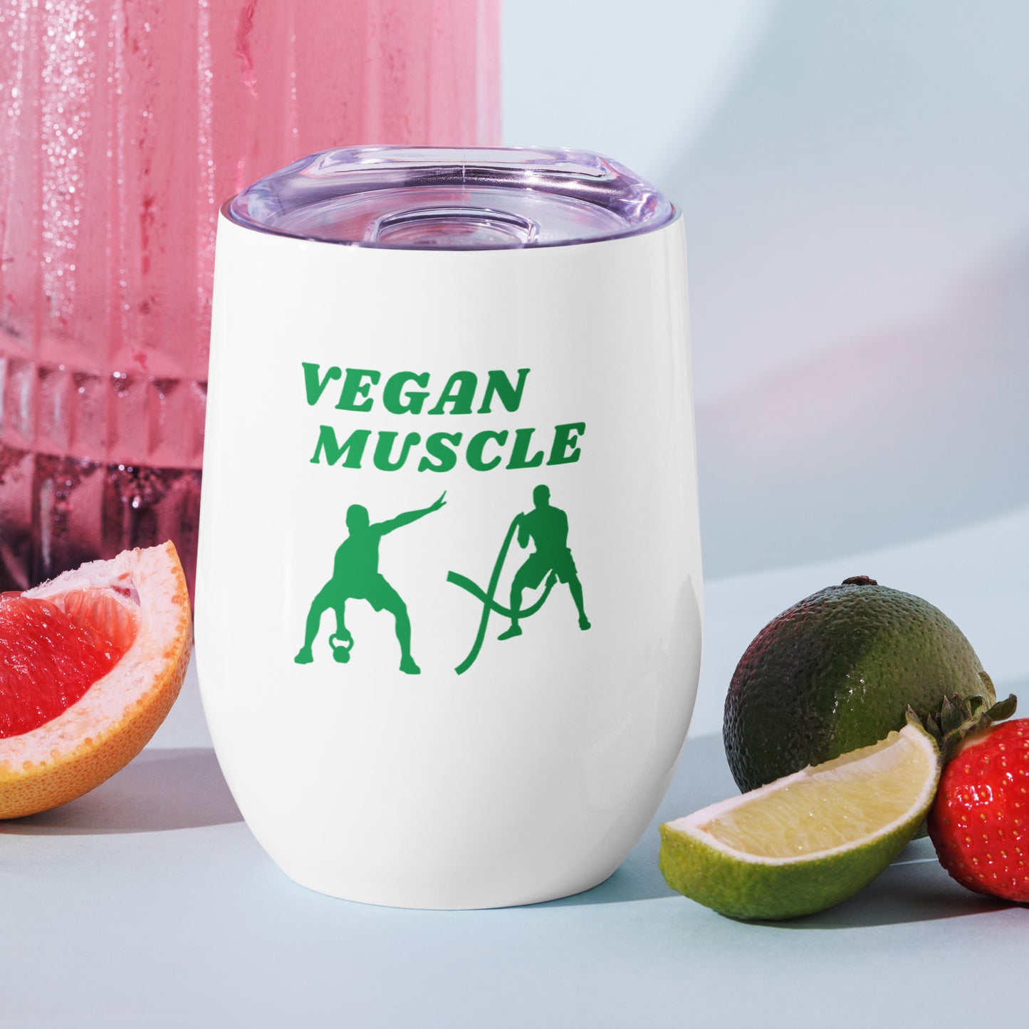 Vegan Muscle Wine tumbler