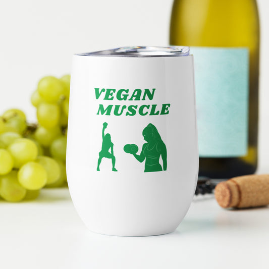 Vegan Muscle Wine tumbler